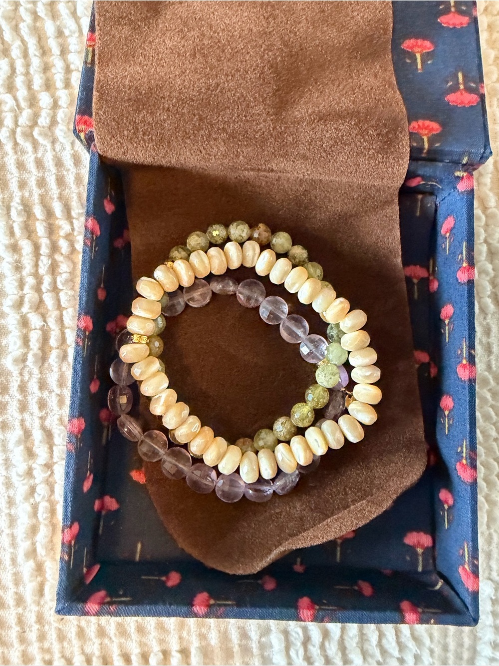 Chan Luu Boreal Bracelet Set Amethyst Mix